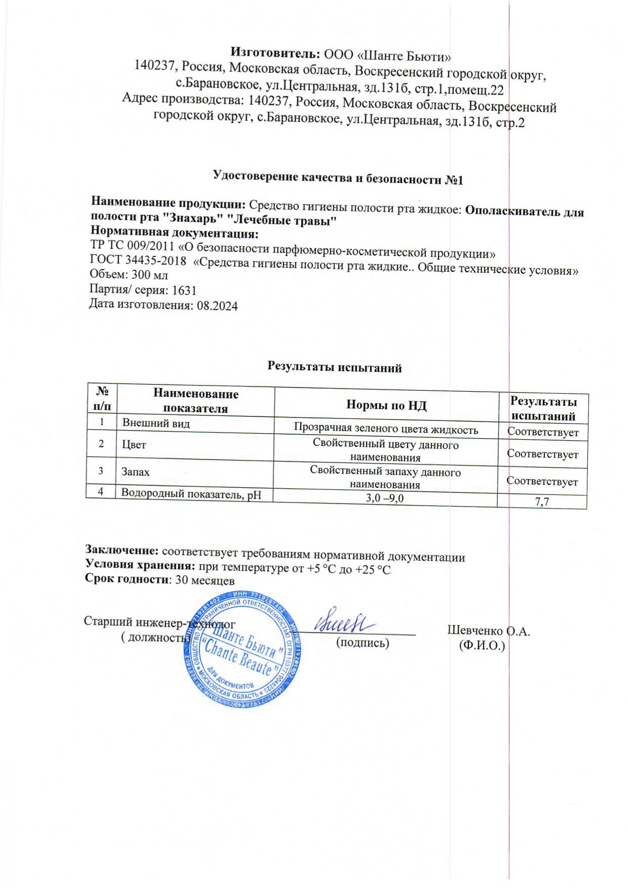Паспорт №082024
